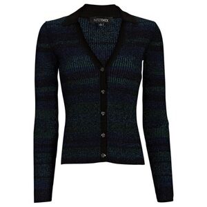 INTERMIX Black and Blue Women's Sweater